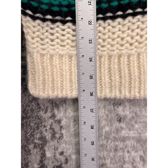 Maje Sweater 1 / Small Womens Mohair Chunky Knit Stripe Oversized Relax Pullover - Picture 6 of 8